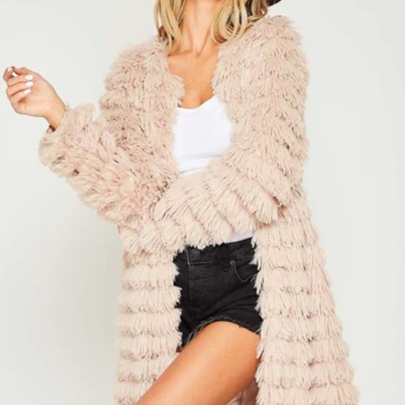 Fantastic Fawn Jackets & Blazers - Shaggy Tiered Jacket - Fantastic Fawn - Size Medium